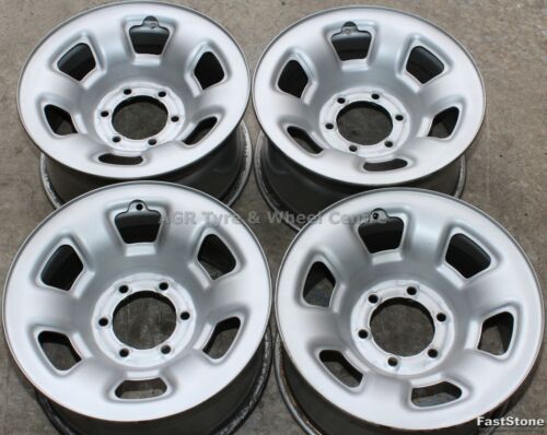 16 inch Genuine NISSAN PATROL GU 6 STUD STEEL WHEELS